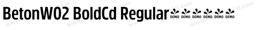 BetonW02 BoldCd Regular字体转换